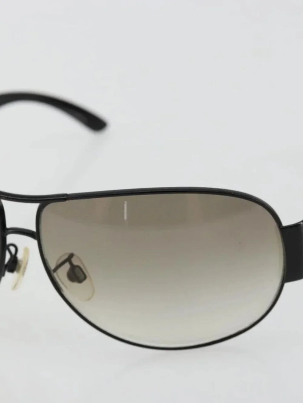 CHANEL Sunglasses plastic Black 4128 CC Auth hk3744A